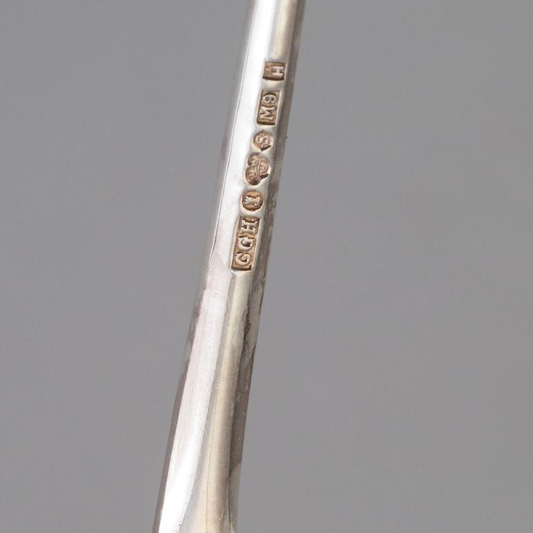 DRINKTILLBEHÖR, silver, 14 delar, 1960-tal.