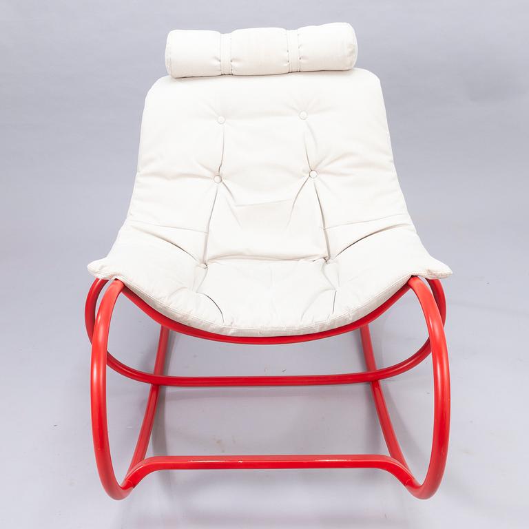 MICHAL RIABIČ, a 2010's 'Wave' rocking chair for Ton, Czech Republic.