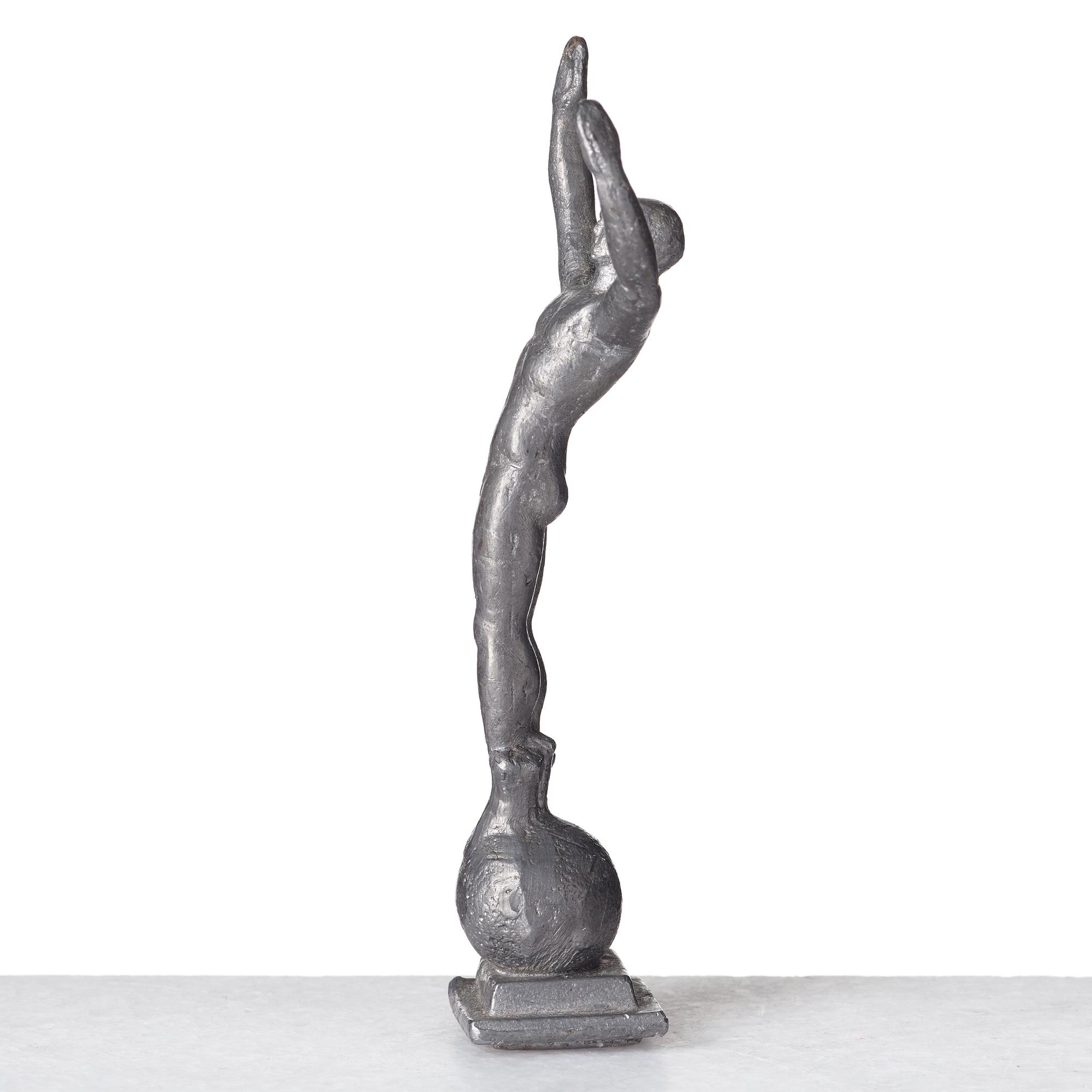 Nils Fougstedt, NILS FOUGSTEDT, a set of four pewter items, Svenskt Tenn, Sweden ca 1928.