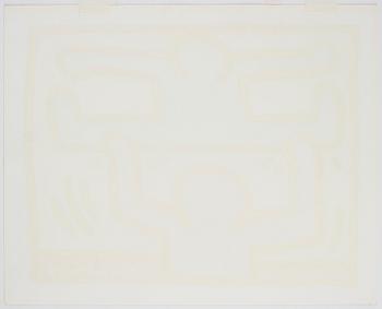 Keith Haring, "Untitled, Pl. 4", from "Pop Shop I series".