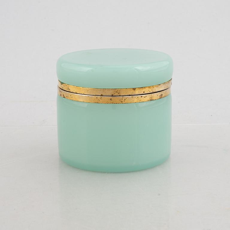Fratelli Ferro, a glass and brass box, Murano, 1960s.