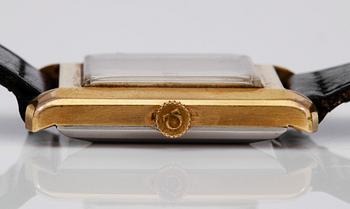 ARMBANDSUR, guld på stål, Omega Automatic.