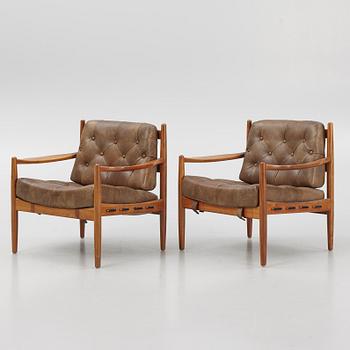 Ingemar Thillmar, armchairs, a pair, "Läckö", OPE furniture, 1960s/70s.