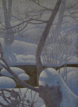 Bror Lindh, Snölandskap i månsken.