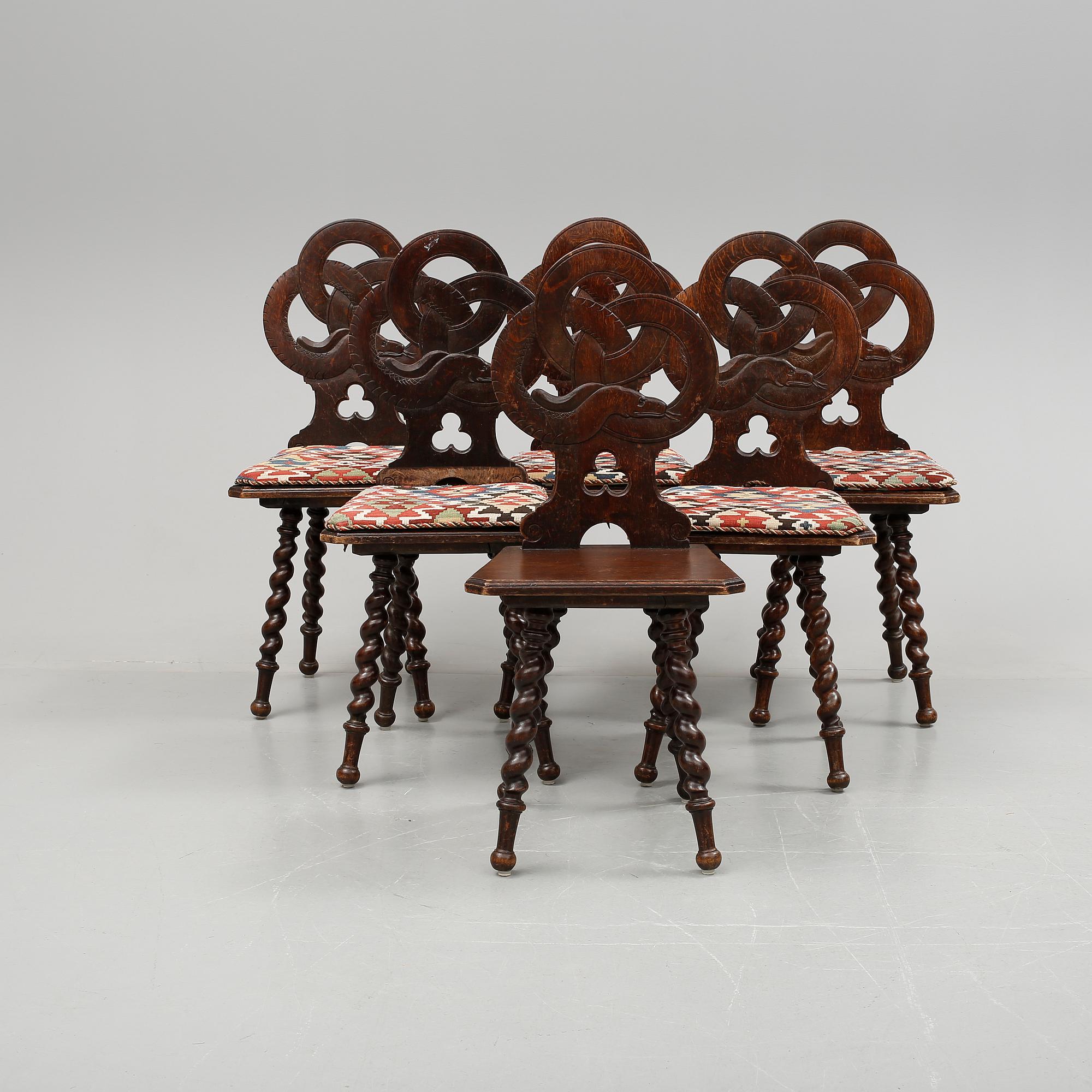 STOLAR, nygotisk stil, 1800/1900-tal.