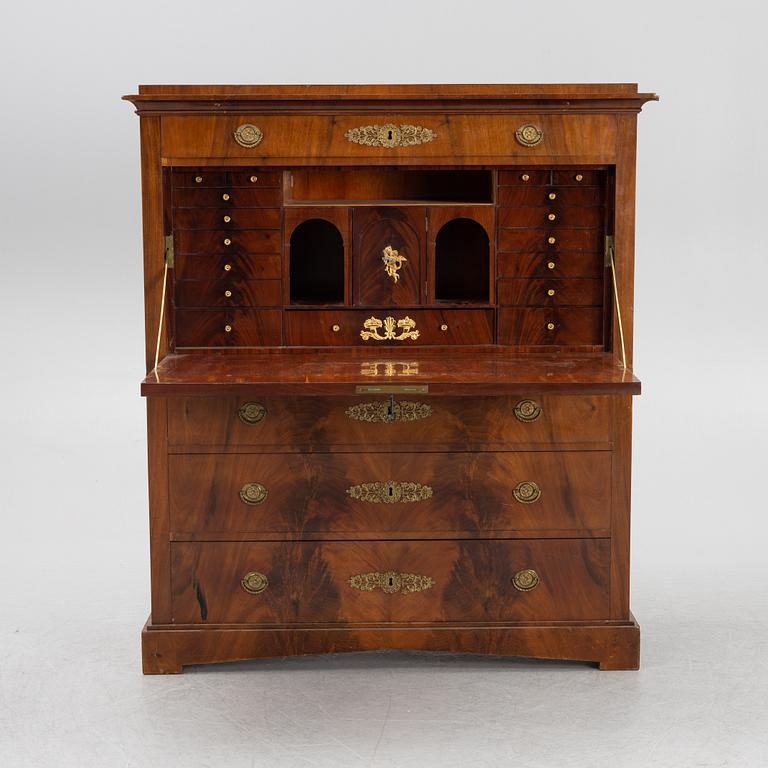 A Swedish Empire secretaire by J. Öman, master 1815-1833.