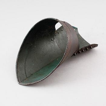 RUSTNINGSDEL, målad plåt, 1800-tal.