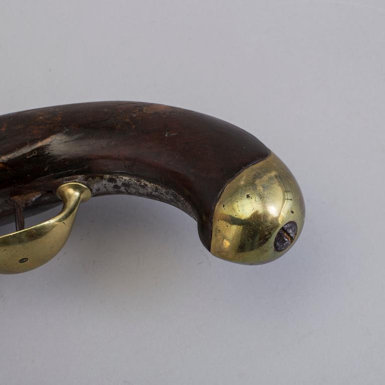FLINTLÅSPISTOL, fransk, 1800-talets början.