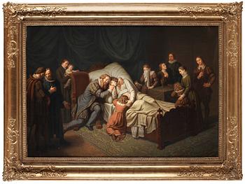 290. Anders Lundqvist, Gustav I:s farewell from his wife consort Magareta Lejonhufvud at her deathbed.