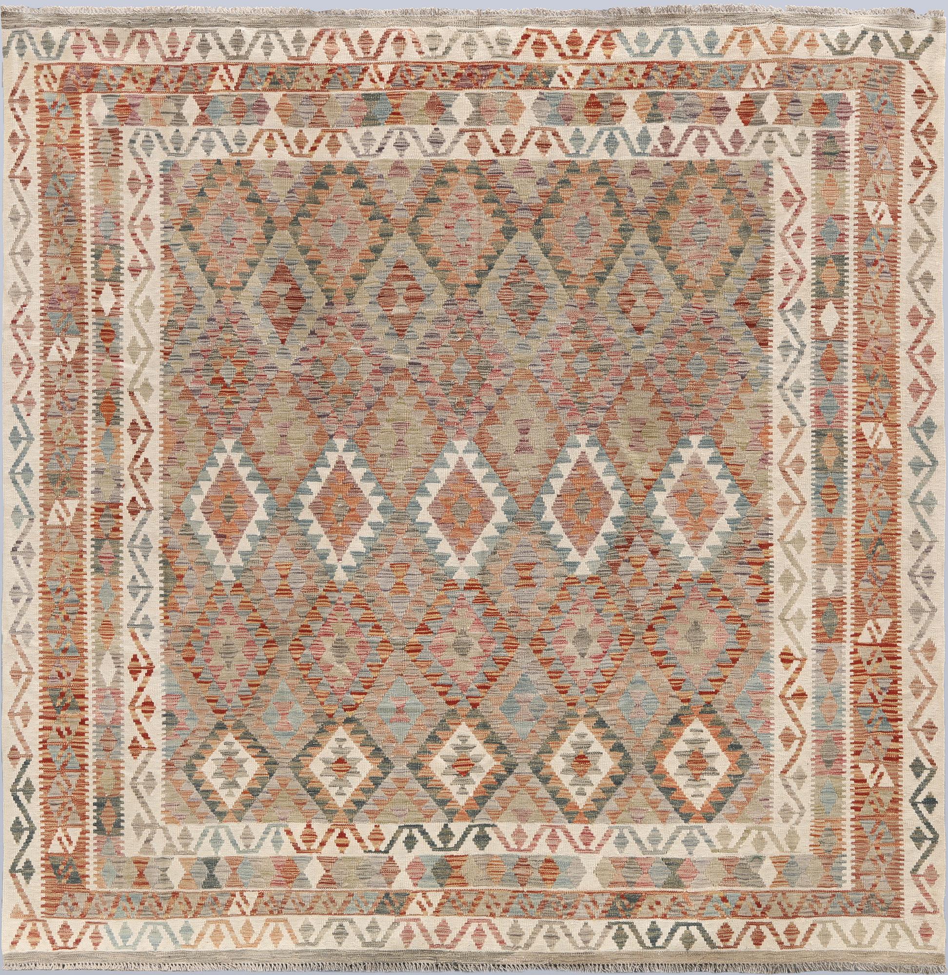 A Kelim carpet, 251 x 246 cm.