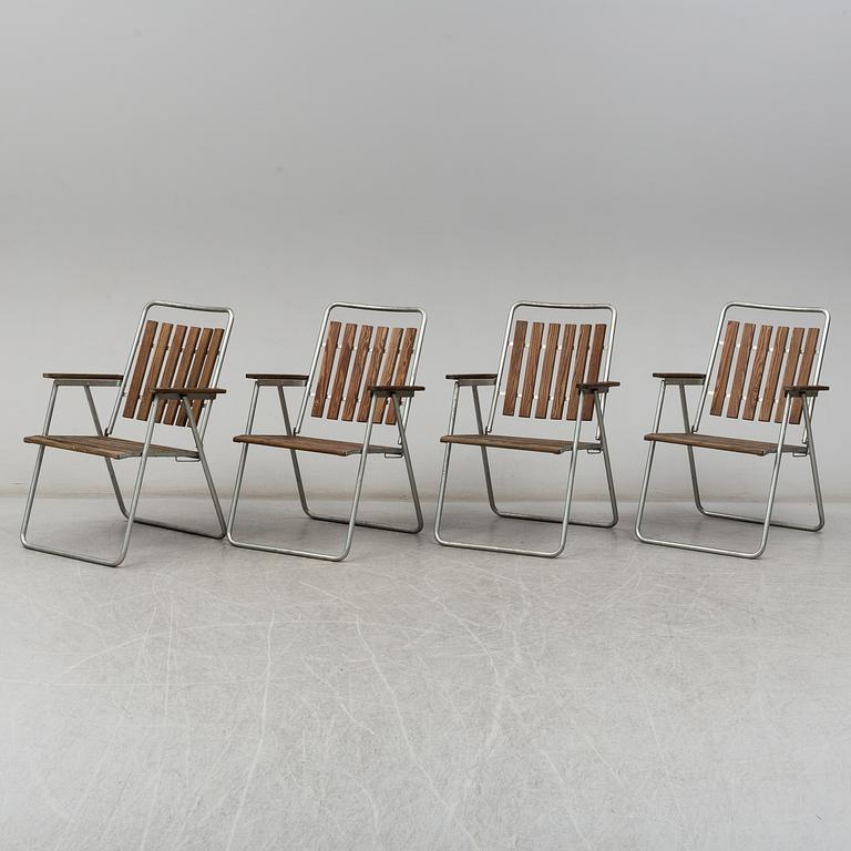 A five-piece suite of garde furniture, second half of the 20th Century.