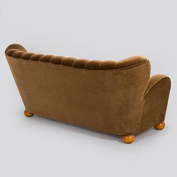 Märta Blomstedt, soffa, "Aulanko"-modellen. Formgiven 1939.