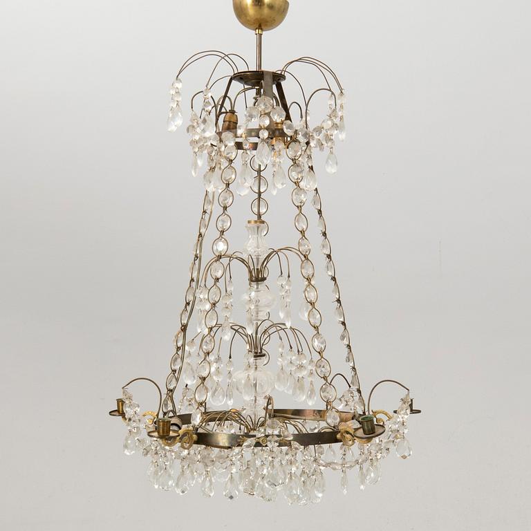 Chandelier, Gustavian style, 20th century.