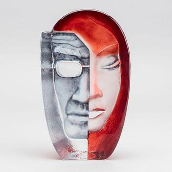 MATS JONASSON, glas, skulptur, Målerås, signerad,