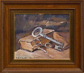 VILHO LAMPI, STILL LIFE WITH A KEY.