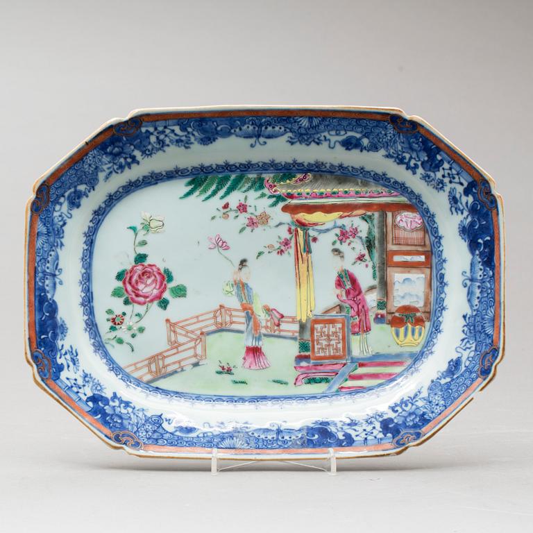 STEKFAT, kompaniporslin, Kina, Qianlong (1736-95).