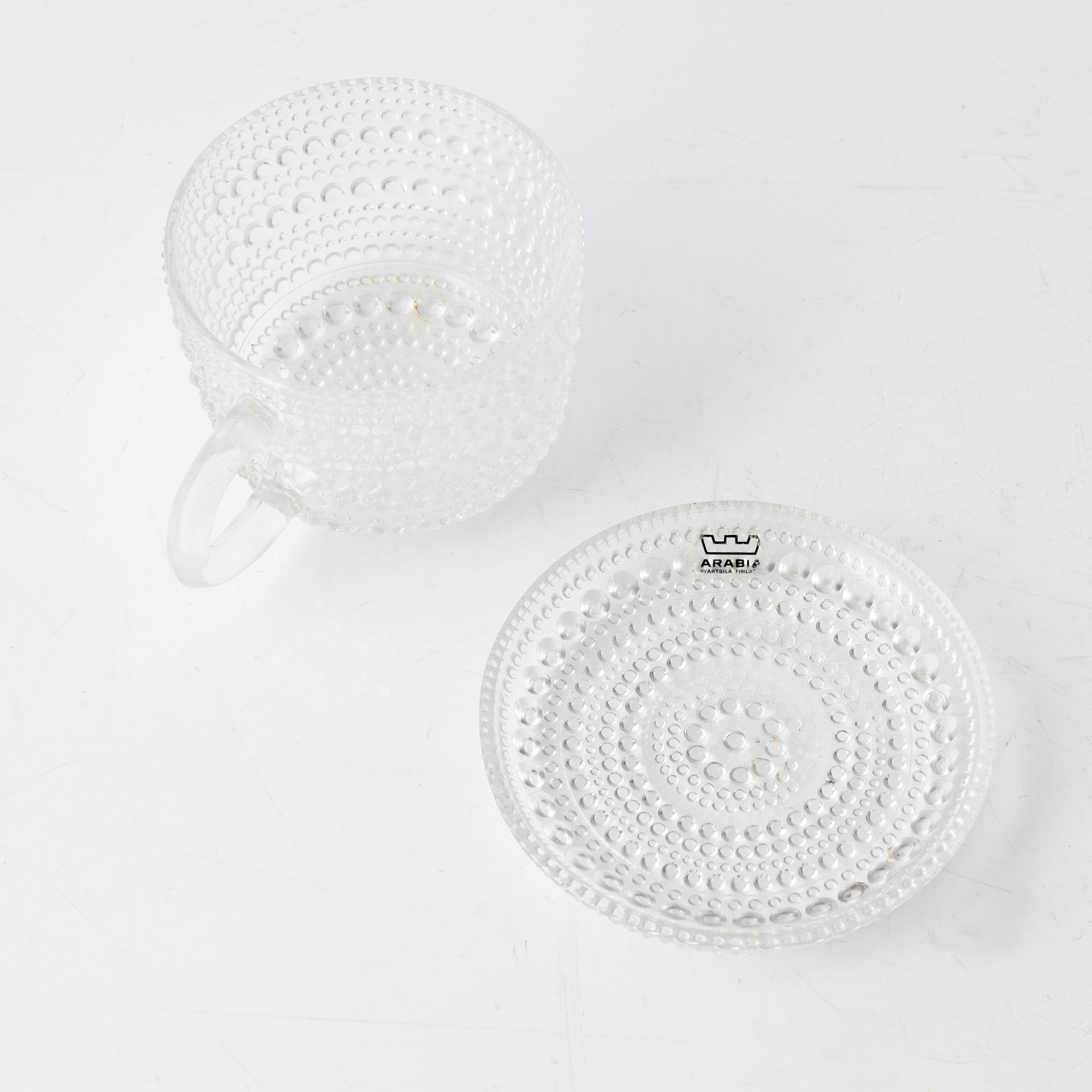 Oiva Toikka, servisdelar, 38 st, "Kastehelmi", Finland.