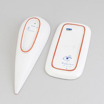 A faience bowl and tray by Stig Lindberg Gustavsberg.