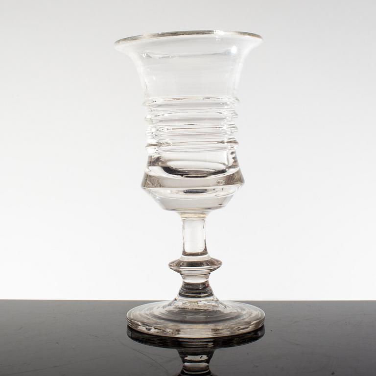 GLAS, 25 st (21 + 4), s k länsmansglas, 1800-tal.