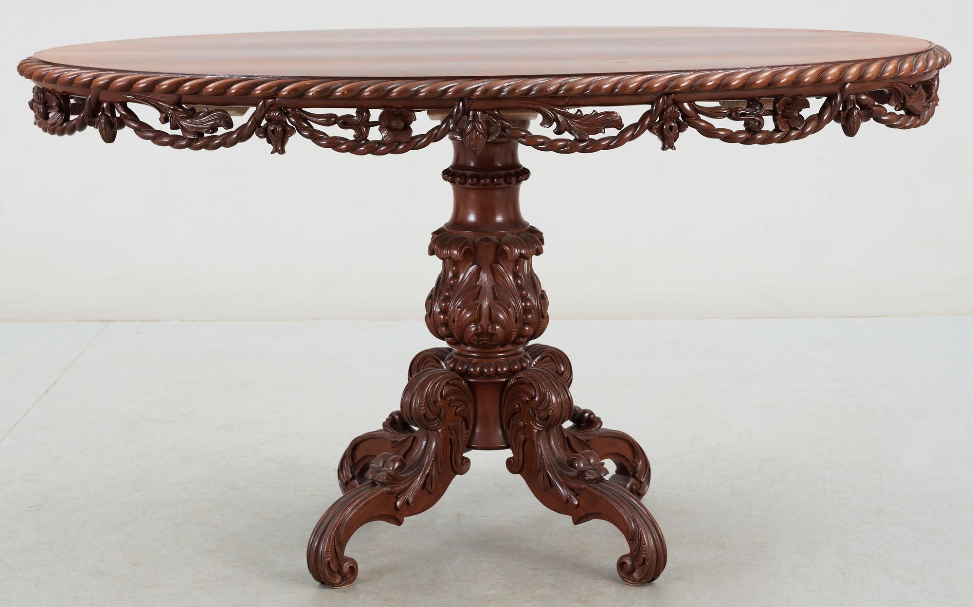 DIVANBORD, nyrokoko, 1800-talets andra hälft.