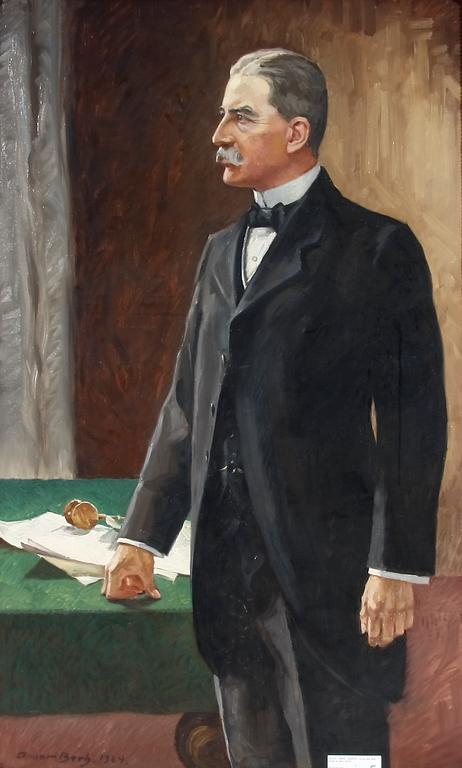 BERG, AUGUST, olja på duk, sign o dat 1924.