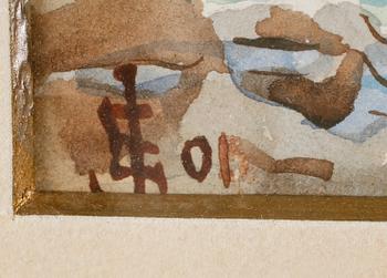 ELLEN JOLIN, akvarell, monogramsignerad och daterad 01.