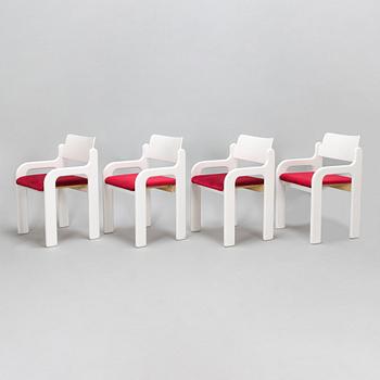 Eero Aarnio, stolar, 4 st, "Flamingo", Asko, 1970-tal.