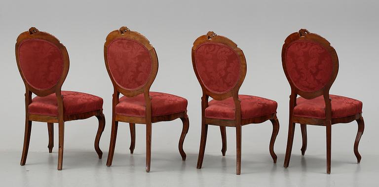 STOLAR, 4 st, nyrokoko, 1800-talets slut.