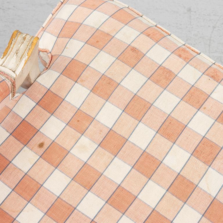 Karmstolar, ett par, gustaviansk stil, sk Gripsholmsfåtöljer. 1900-tal.