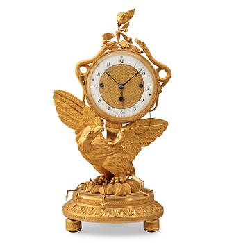 1492. An Austrian Empire early 19th century mantel clock.