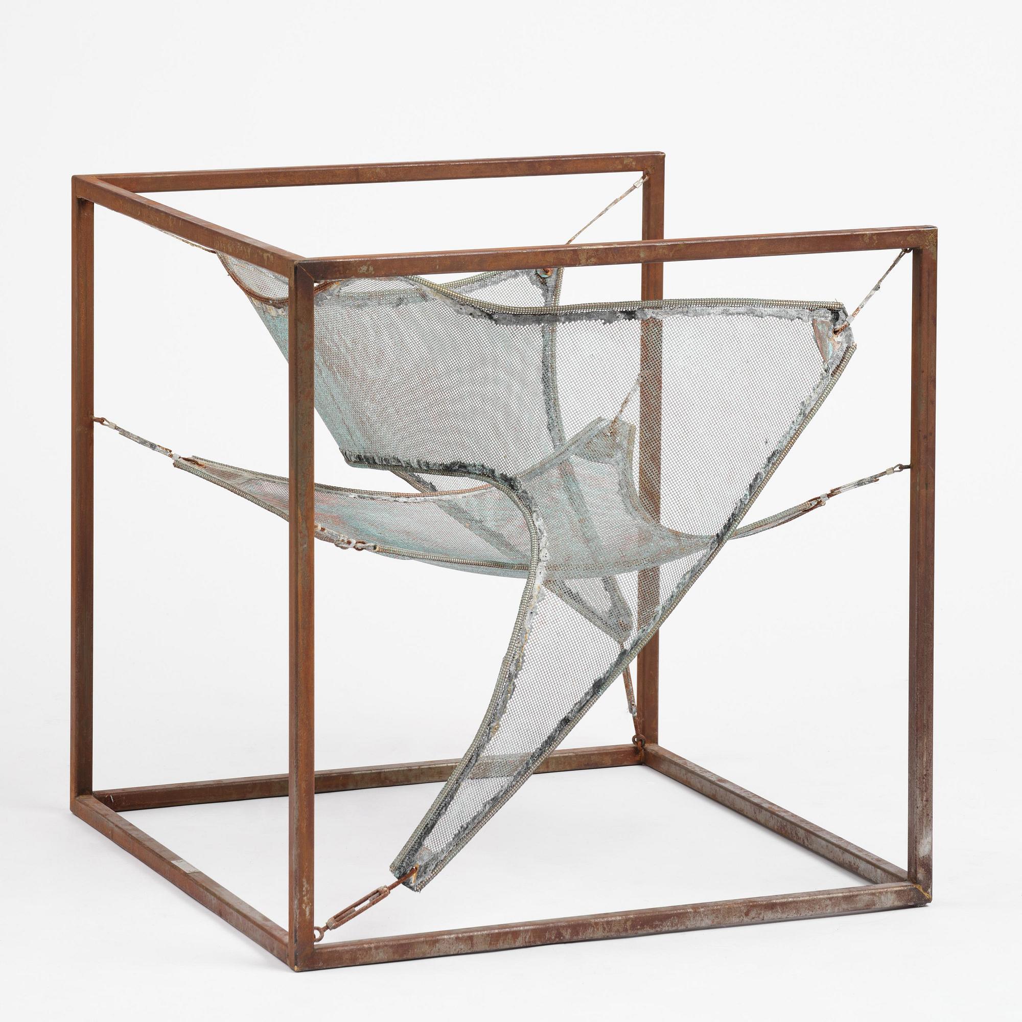 Sigurdur Gustafsson, a "Wind" easy chair/sculpture, ed. HC 4/5, Källemo, Värnamo, post 2003.