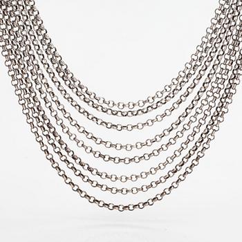 Halsband "Paradis", sterlingsilver. Kalevala Koru, Helsingfors 1985.