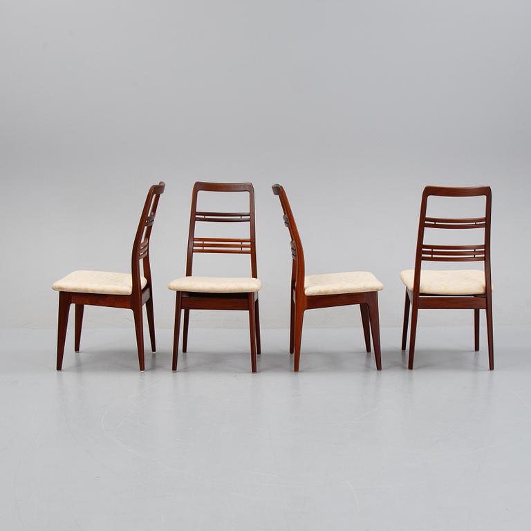 Svante Skogh, a set of four chairs from the 'Rosetto' -series from Abrahamssons Möbelfabrik, designed 1957.