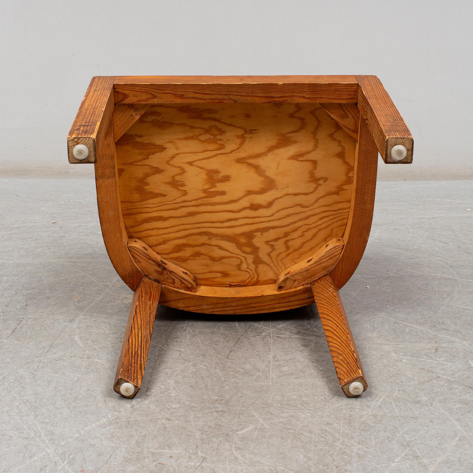 AXEL EINAR HJORTH, a 'Lovö' pine chair from Nordiska Kompaniet.