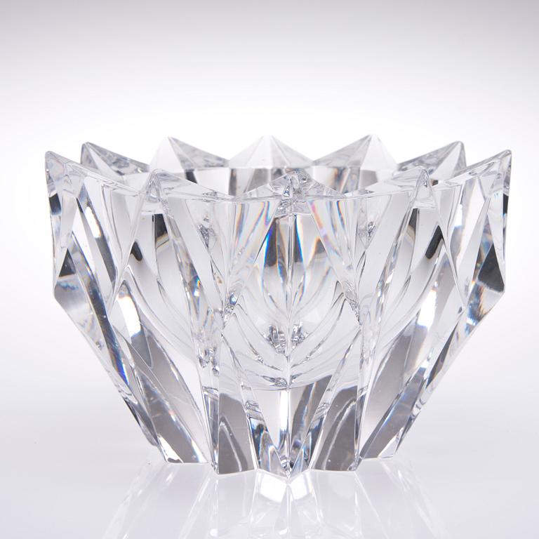 SKÅL, glas, "Näckros", signerad Aimo Okkolin Riihimäen Lasi Oy.