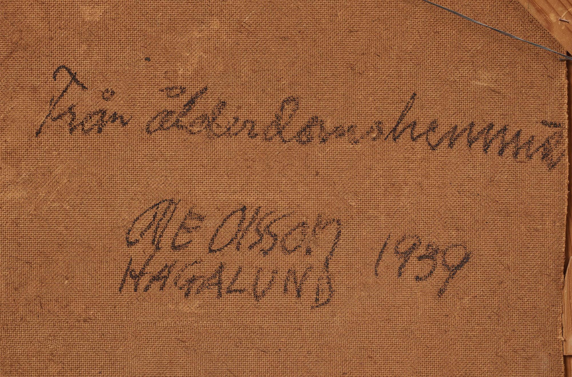 Olle Olsson-Hagalund, "Från ålderdomshemmet".