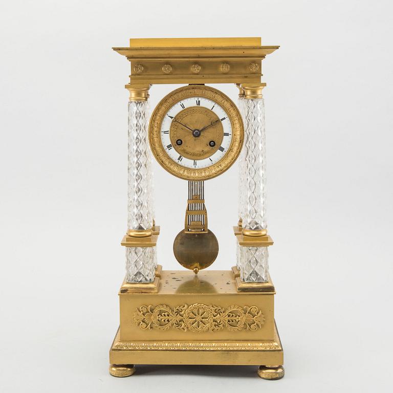 RAOUL LEFEVRE - MANTEL CLOCK, empire, 19th century first half / mid.