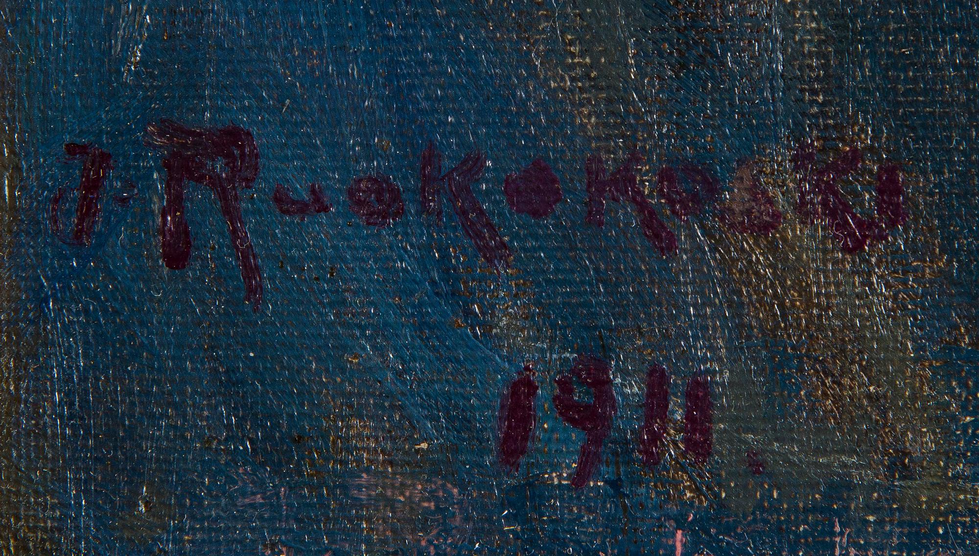 Jalmari Ruokokoski, Självporträtt.