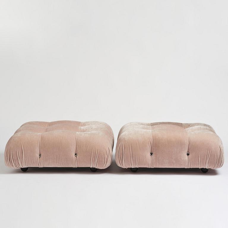 Mario Bellini, a pair of "Camaleonda" ottomans, B&B Italia, Italy, post 1970.