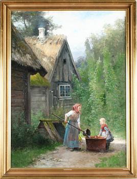 SEVERIN NILSON, olja på duk, signerad.