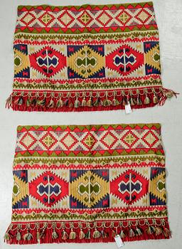 GARDINKAPPOR, 1 par, tidigt 1900-tal.