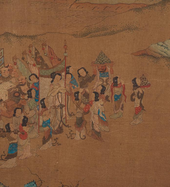 A Chinese album with paintings of Envoys Presenting Tribute  职贡图(Zhigong tu), probably 17thCentury, after an old master.