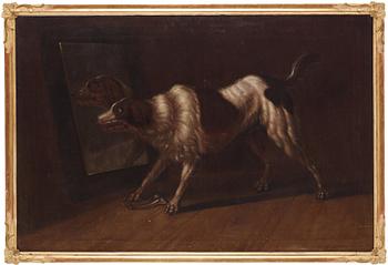 David Klöcker Ehrenstrahl, after, "Hunden Fortun framför en spegel"(The dog Fortun in front of the mirror).