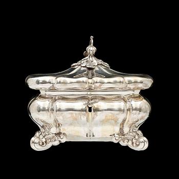 SOCKERSKRIN, silver, A.G Dufva 1918. 650gr.