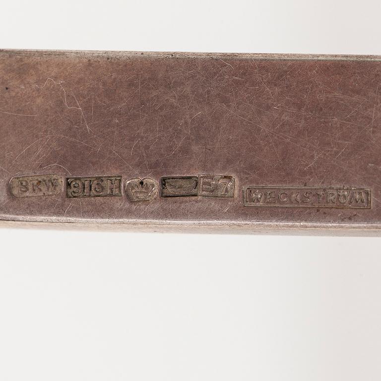 Björn Weckström, halsband, silver .916, och turkos, stämplad BRW och Weckström, 1958.