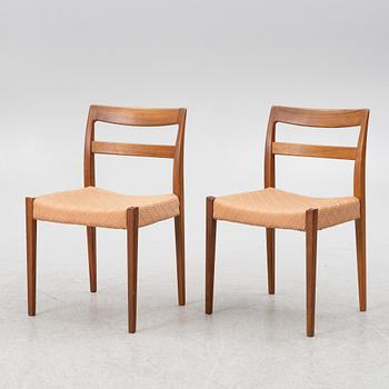 Nils Jonsson, matbord med 6 stolar, Troeds.