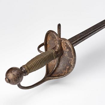 A Swedish cavalry troopers sword from around the year 1700.