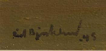 RICHARD BJÖRKLUND, a signed and dated oil on canvas.