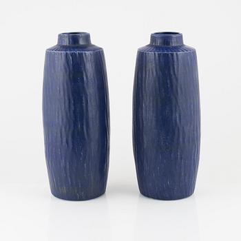 Gunnar Nylund, a pair of stoneware 'Rubus' vases, Rörstrand.