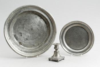TENNFÖREMÅL, 3 delar, Finland, sannolikt 1780/1790.
